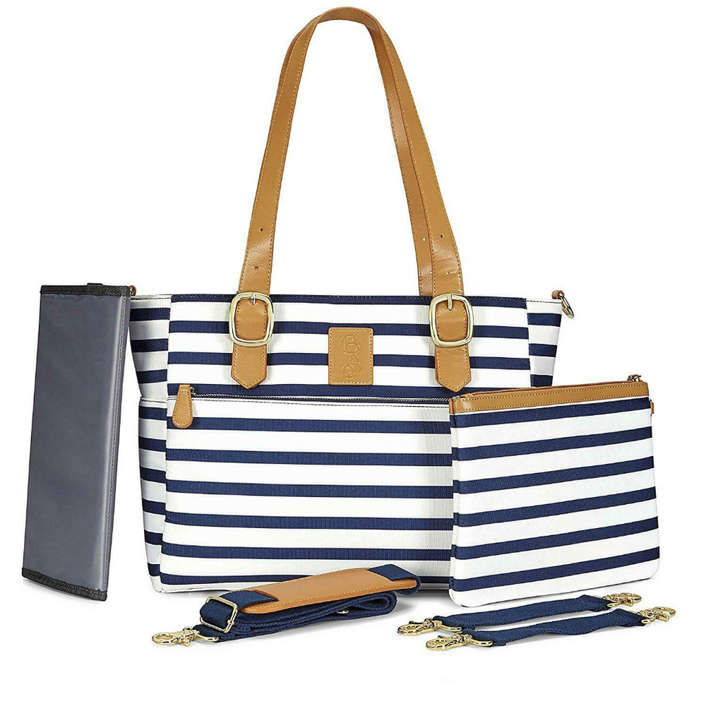 Bambalino Espaçio Mezzo Navy & White Diaper Bag